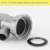Kitchen Sink Drain Pipe Adapter Wye, Y-Shaped Strainer Connector Waste