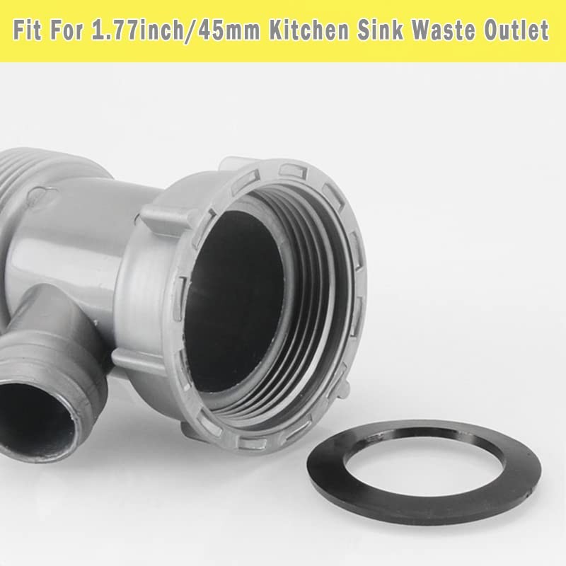 Kitchen Sink Drain Pipe Adapter Wye, Y-Shaped Strainer Connector Waste