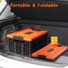 Mymazn Trunk Organizer Plastic for Car, Crate Storage Collapsible Car
