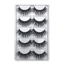 MJIYSGS 5 Pairs 3D Fake Eyelashes Womens Natural Eyelashes Women Thick Eye Lashes for Makeup Ladies Reusable False EyeLash