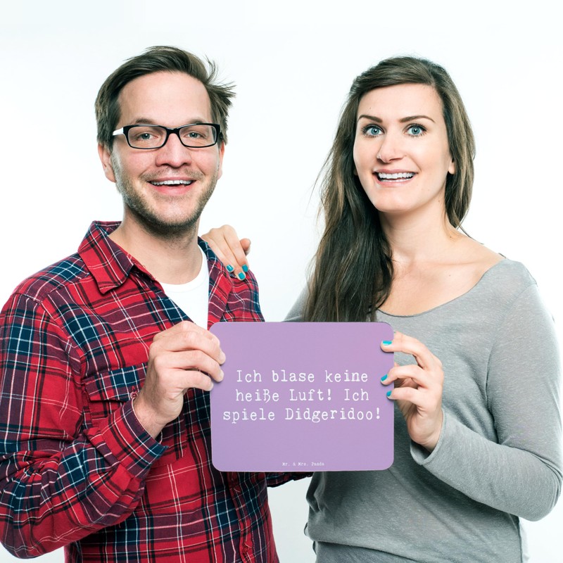 Mr. & Mrs. Panda Mauspad Spruch Didgeridoo Spieler - Geschenk,