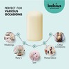 Bolsius Ivory Pillar Candles – 2x3 Inches – 20 Pack
