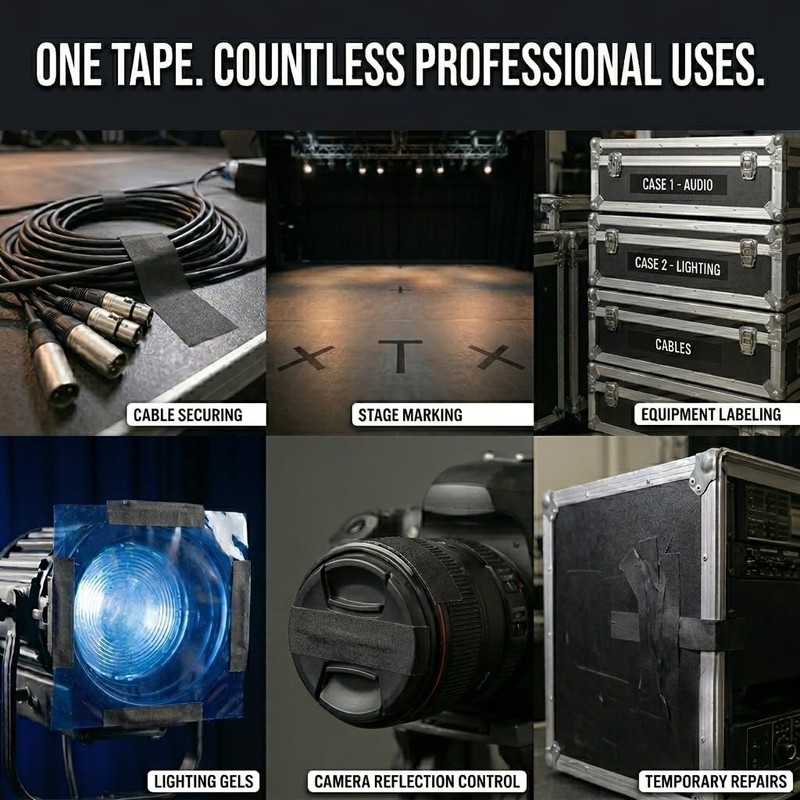 SWRT 11 Mil Black Gaffer Tape 2 in x 30