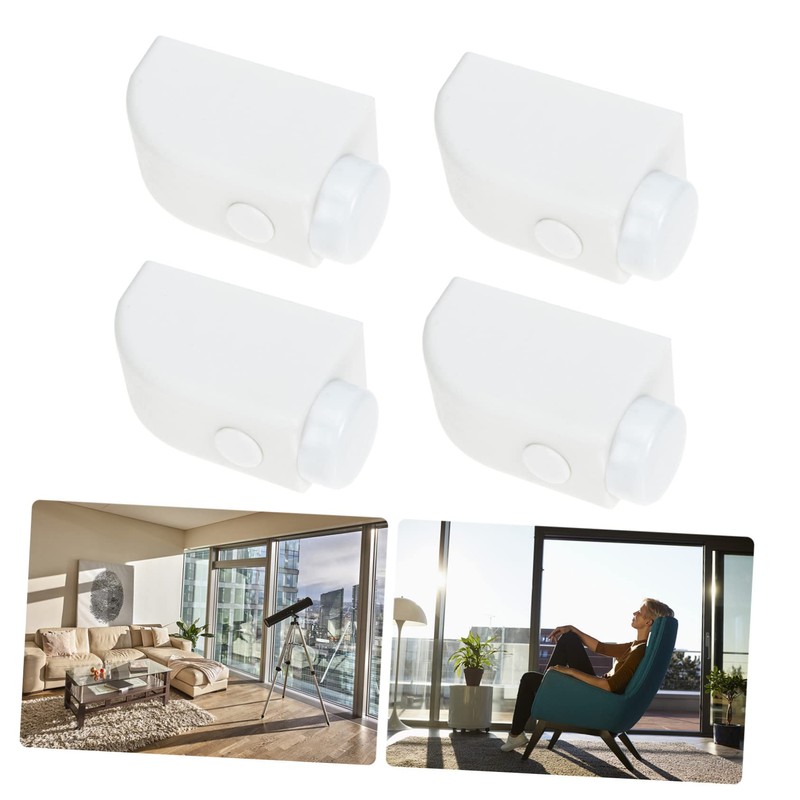 Gatuida 4Pcs Sliding Sash Stopper Window Safety Lock for Sliding