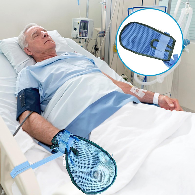 CHOYTONG Safety Dementia Restraint Mitts, Hands Finger Control Glove, Prevent