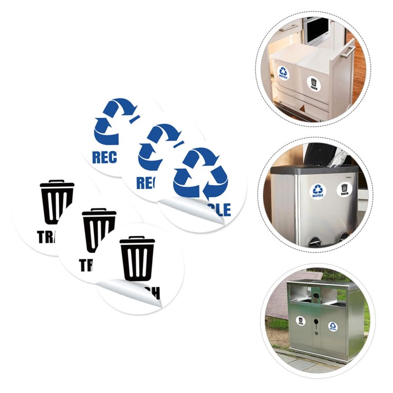 Operitacx Bin Stickers Numbers for Trash Garbage Can Sticker of