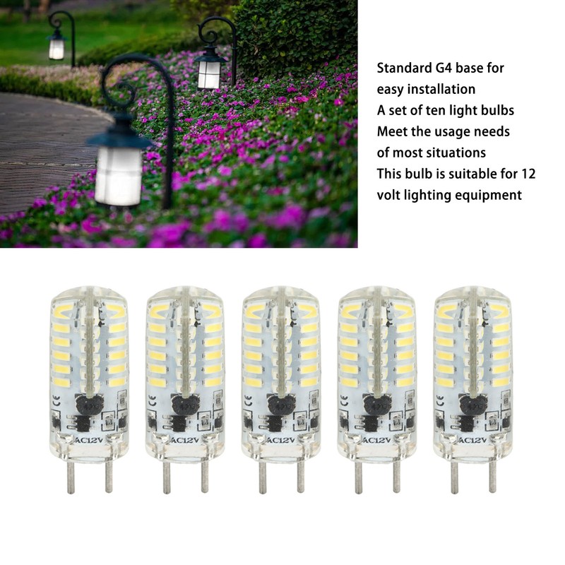 10Pcs G4 LED Bulb Bi Pin Landscape Light Bulb Replacement
