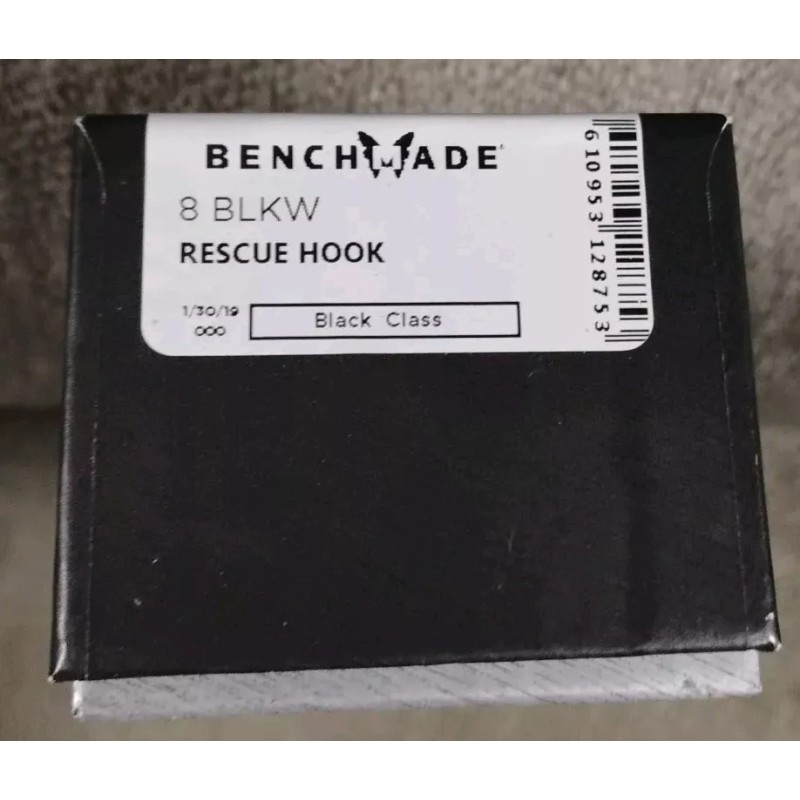 Benchmade Rescue Hook 8 BLKW 440C Safety Cutter Sheath NIB
