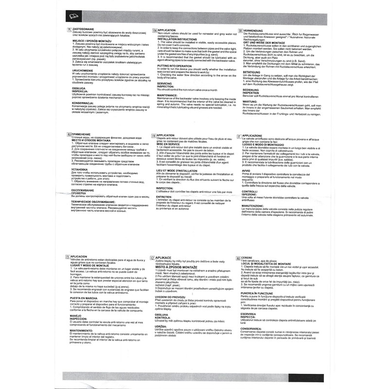 110mm Non Return Valve Backflow DN110 Single Stainless Steel Flap