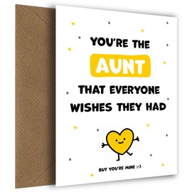 Cute Nanny Birthday Cards for Women from Grandson or Granddaughter - You're the Nanny Everyone Wishes they Had - Happy Birthday Nanny Card (But You're Mine).