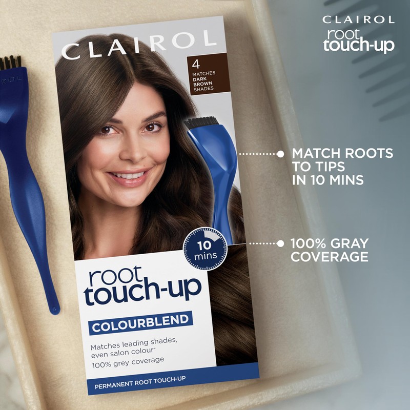 Clairol Root Touch-Up Permanent Hair Dye, 4R Dark Auburn