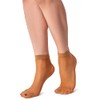 LORES 2 Pairs Ladies Semi Sheer Low Cut Invisible Ankle