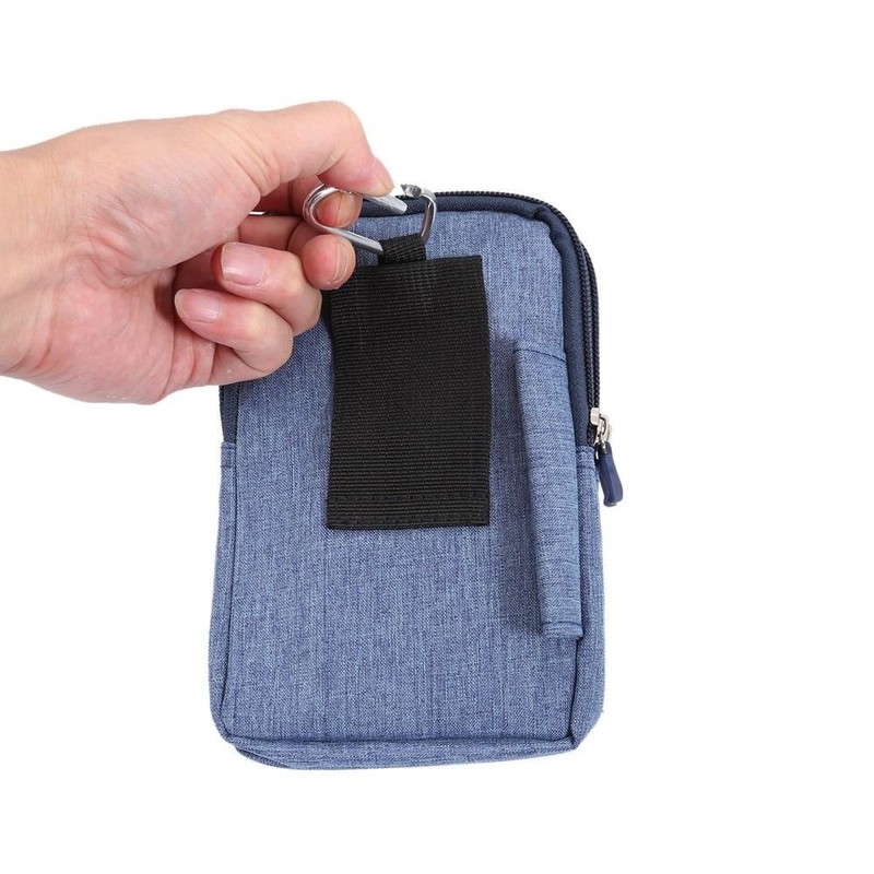 DFV mobile - Belt Multi-Functional Vertical Stripes Pouch Bag Case