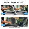 Merdege Car Window Shades, 4 PCS Baby Side Window Covers,