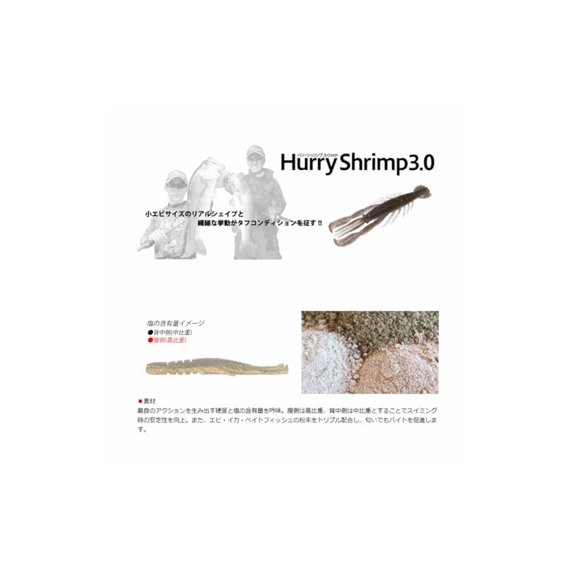 Bottom Up Harry Shrimp 3in Grippan Chart
