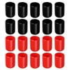 Rebower 20 Pack Screw Thread Protector Cover Rubber End Caps,