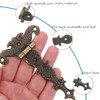 Lxoraziy 4 Pieces Antique Hinges Gate Hinge Zinc Alloy Furniture