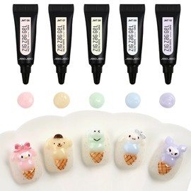 Jello Jello Zigzag Gel Mini Mellow Whip Embossed Tube Gel 5-piece set / 젤로젤로 지그재그젤 미니 멜로우휩 엠보 튜브젤 5종 세트