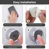 Prasacco 6 Pcs Self Adhesive Dish Towel Holder - Round