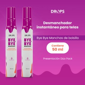 Drops - Kit Quitamanchas Bye Bye Manchas 50ml (dos Piezas)