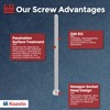 Kozelo 6pcs Socket Head Cap Screws - [M4-0.7 x 80mm]