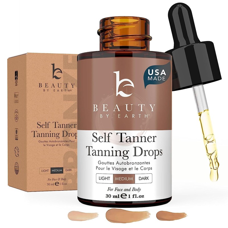 Beauty by Earth Self Tanning Drops - Face Self Tanner