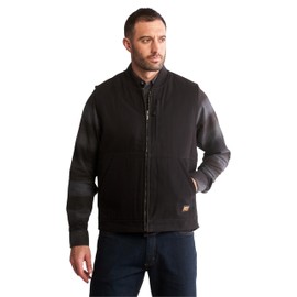 Timberland PRO Gritman Lined Canvas Vest, Jet Black, 3XL