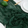 CHUQING Table Runner Cheesecloth Emerald Green Boho Gauze Cheese Cloth
