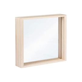 Rayher 62840505 Holz-Rahmen zum Stellen, natur, 16 x 22 x 3,5 cm, Massivholz mit doppelter Acrylscheibe, Bilderrahmen, Fotorahmen, Holzrahmen FSC zertifiziert, groß