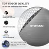 STOROMO Exercise Ball,Yoga Ball(Free Exercise Tutorial)，Extra Thick Non-Slip,Holds 2500 lbs,