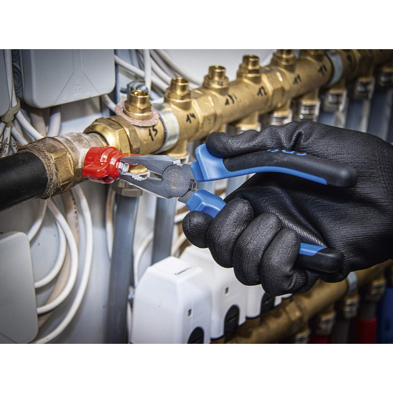 BGS 370 Combination Pliers 175mm, Silver/Black/Blue