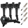 ECCPP UF802 4 ignition coils wilth 4 iridium Spark Plugs