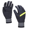 SEALSKINZ Solo Unisex Reflective Glove - Black/Neon Yellow, Medium