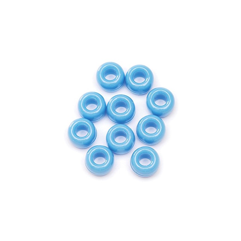 Pony Beads 6mmX9mm 720/Pkg, Opaque Light Blue