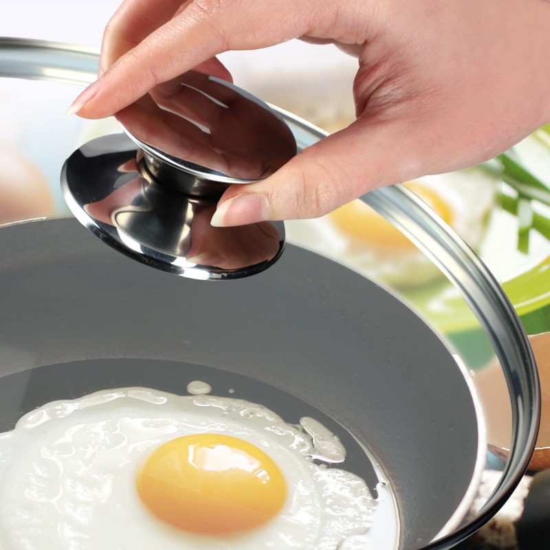 KADAX Pot Lid Handle, Plastic and Stainless Steel Fireproof Lid