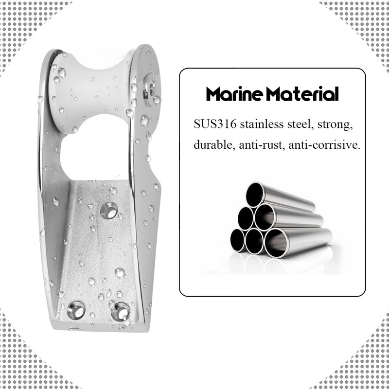 AMYSPORTS Hardware Bow Anchor Roller Boats Stainless Yacht Bow Anchor