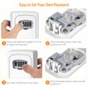Key Lock Box Wall Mounted, Fayleeko 4 Digit Combination Lockbox