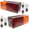 APUK Pair Rear Brake Lights & Bulbs Replacement for Case