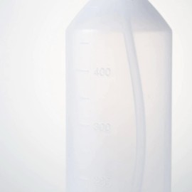 Muji 47390315/MJ-PN1 Poly Bottle, Clear, 16.9 fl oz (500 ml), Nozzle, External Dimensions: Diameter 2.6 x Height 10.6 inches (6.5 x 27 cm)