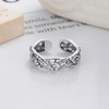 SUNYOBAO Women's Ring, Thick, Silver, One Size Fits Most, Cute,