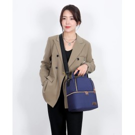 Meichoon Bolsa Enfriadora Biberones Bebé Impermeable Congelador Leche Materna Aislamiento Alimentos Bebés Mochila Maternidad Doble Capa Fresca y Portátil Lonchera para Mujeres Hombres Niños UH12 Azul