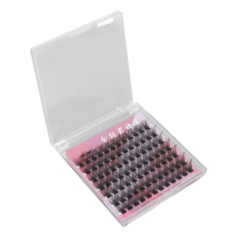 84 Clusters 14mm False Eyelashes D Curly Dense Hair DIY