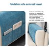 CEYISZHU Thick Chenille Armrest Covers Set of 2 for Armchair