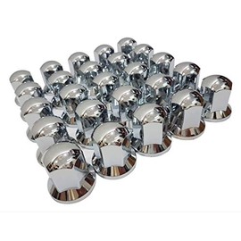 24/7 Car Pack of 30 30 mm Nut Bolt Caps Covers Chrome Plastic Wheel Truck Trailer