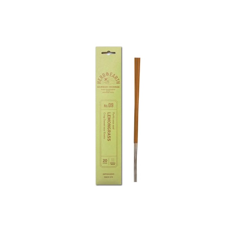 HERB & EARTH H&E Bamboo Incense - Lemongrass - 20