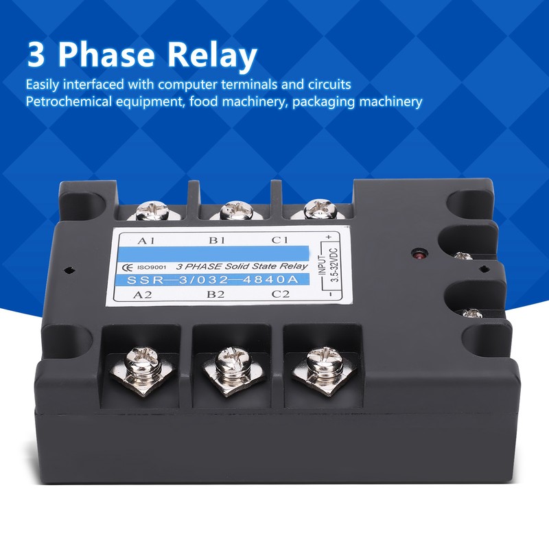 3 Phase Solid State Relay SSR-3 D4840 40A DCAC 480V