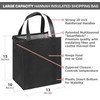 Large Insulated Shopping Bag, 4 Pack - Strong Reusable Insulated