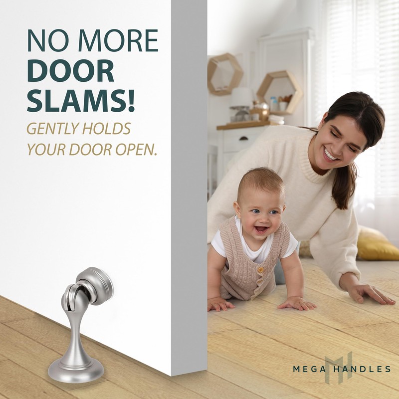 Mega Handles Magnetic Door Stopper - Magnetic Door Stoppers for