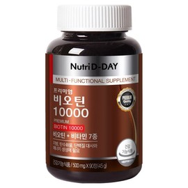 Nutri-D Day Premium Biotin 10000, 90 tablets, 1 unit / 뉴트리디데이 프리미엄 비오틴 10000, 90정, 1개