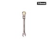 HORUSDY Flexible Head Ratchet Spanner, 10MM Metric Wrench Ratcheting Combination